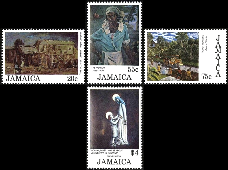 Jamaica 1985 Christmas Paintings by Local Artists Stamps