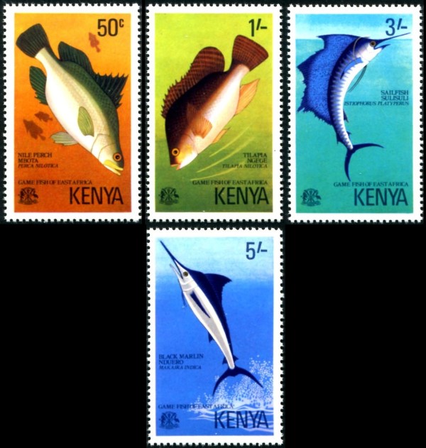 1976 Game Fish of East Africa Stamps