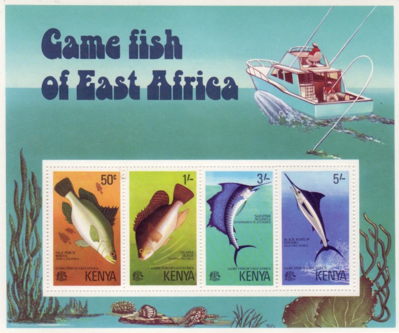 1976 Game Fish of East Africa Souvenir Sheet