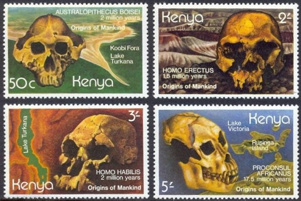 1982 Origins of Mankind, Skulls Stamps
