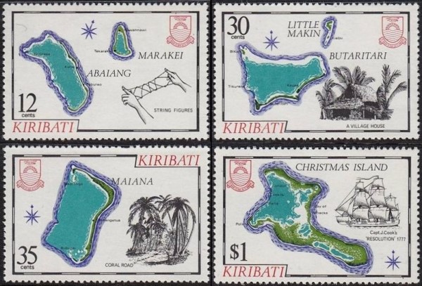 1981 Island Maps (1st series) Stamps