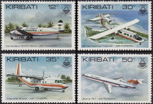 1982 Inauguration of Air Tungaru Airline Stamps