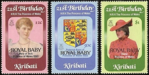 1982 Birth of Prince Williams of Wales Stamps