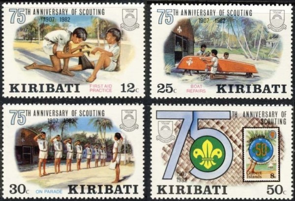 1982 75th Anniversary of the Boy Scout Movement Stamps
