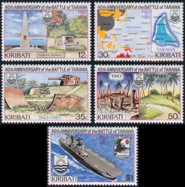 1983 40th Anniversary of the Battle of Tarawa Stamps