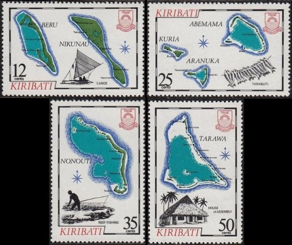 1983 Island Maps (2nd series) Stamps