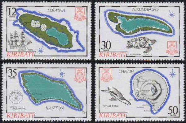 1984 Island Maps (3rd series) Stamps