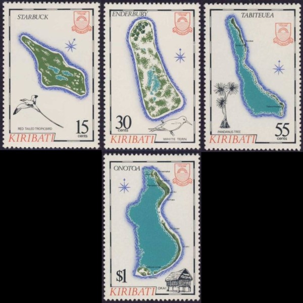 1987 Island Maps (6th series) Stamps