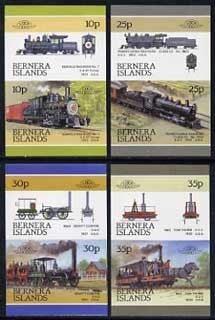 1981 Bernera Islands Leaders of the World, Locomotives (1st series) Imperforate Stamps