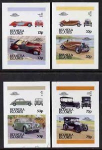 1984 Bernera Islands Leaders of the World, Automobiles (1st series) Unissued Imperforate Proof Stamps