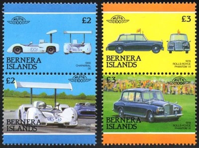 1987 Bernera Islands Leaders of the World, Automobiles (2nd series) Stamps