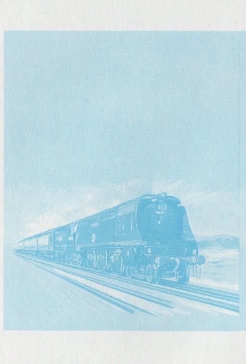 Nevis Locomotives (1st series) $1.00 Winston Churchill Blue Stage Progressive Color Proof Pair