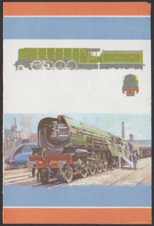 Nevis 6th Series 45c 1934 Class P2 Cock O' the North 2-8-2 Locomotive Stamp All Colors Stage Color Proof