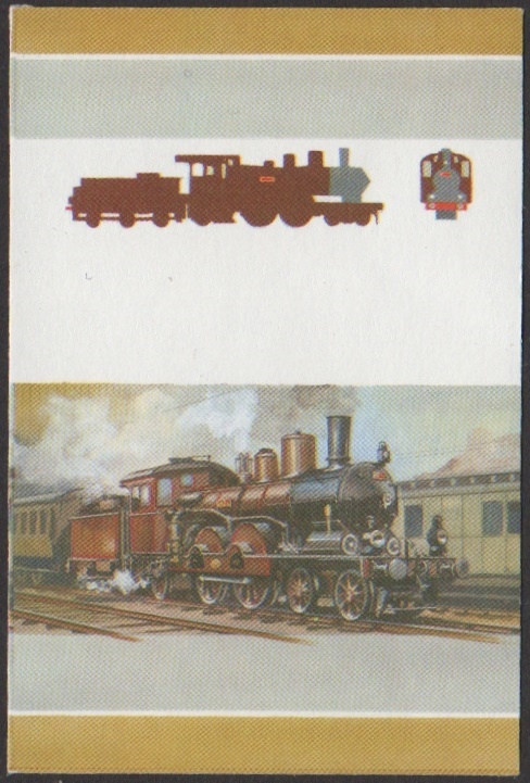 Nevis 6th Series 75c 1897 Palatinate Railway Class P3¹ 4-4-2 Locomotive Stamp All Colors Stage Color Proof