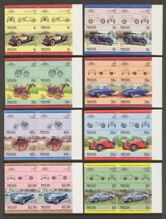 1984 Nevis Leaders of the World, Automobiles (1st series) Imperforate Stamps