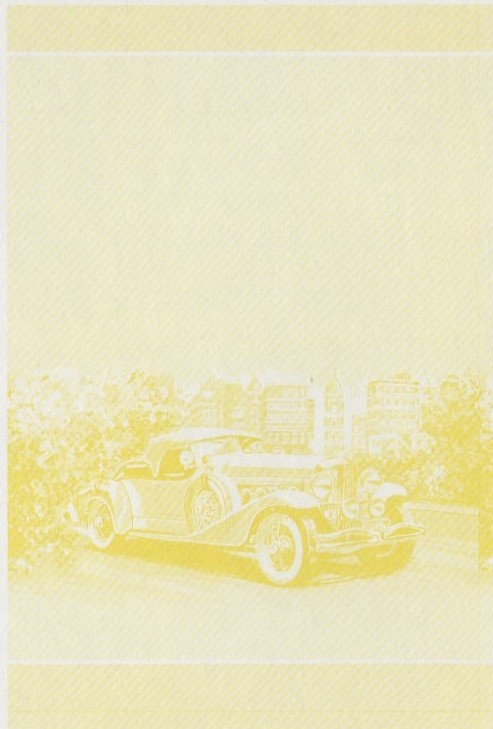 Saint Lucia Automobiles (1st series) $2.50 Yellow Stage Progressive Color Proof Pair