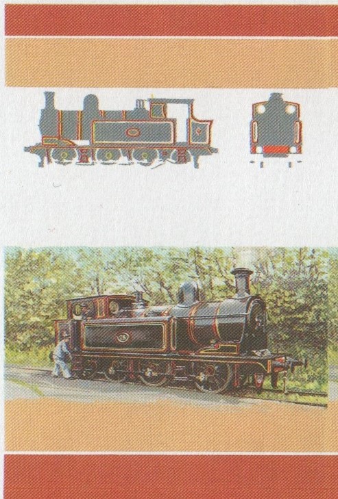 Saint Lucia Locomotives (4th series) 10c All Colors Stage Progressive Color Proof Pair