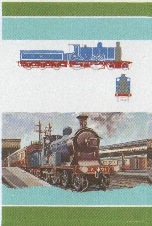 Saint Lucia Locomotives (4th series) 75c All Colors Stage Progressive Color Proof Pair
