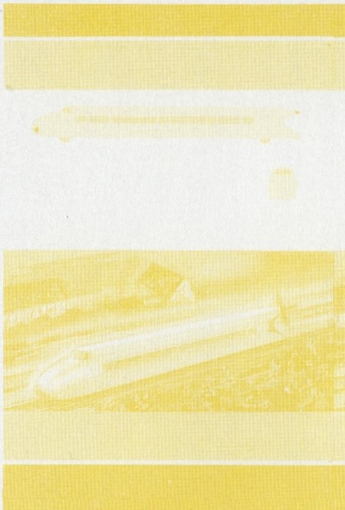 Saint Lucia Locomotives (5th series) $2.25 Yellow Stage Progressive Color Proof Pair
