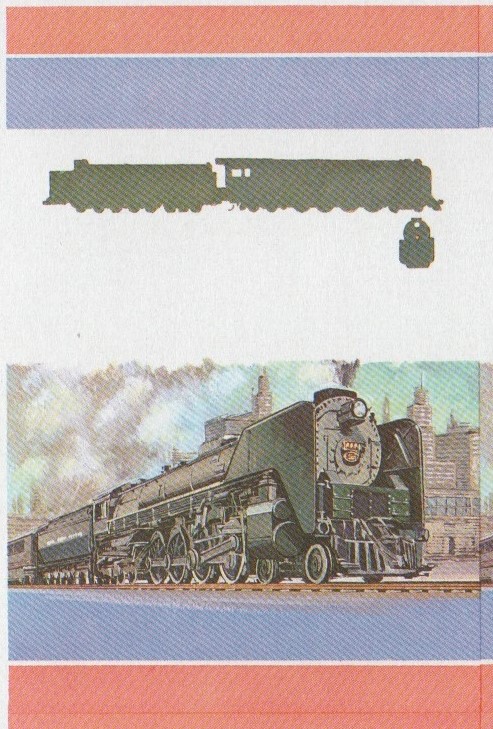 Bequia Locomotives (1st series) 35c All Colors Stage Progressive Color Proof Pair