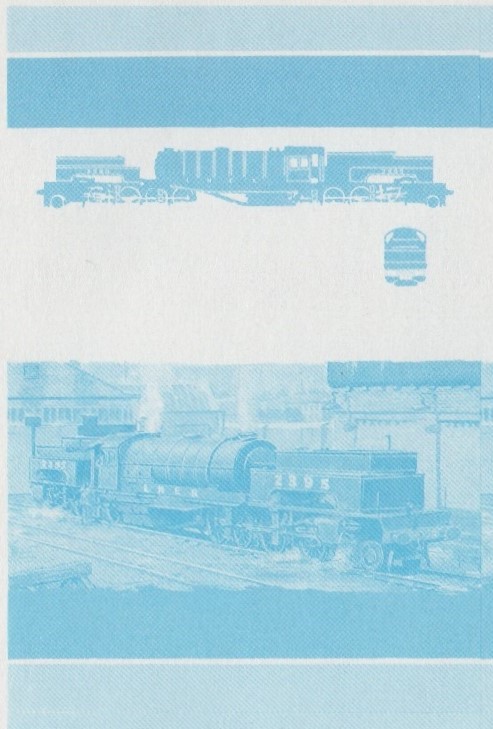 Union Island Locomotives (2nd series) $3.00 Blue Stage Progressive Color Proof Pair
