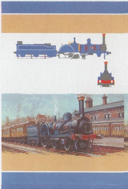 Union Island Locomotives (5th series) 75c All Colors Stage Progressive Color Proof Pair