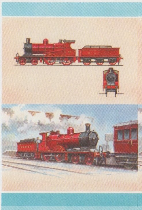 Union Island Locomotives (7th series) $1.00 All Colors Stage Progressive Color Proof Pair