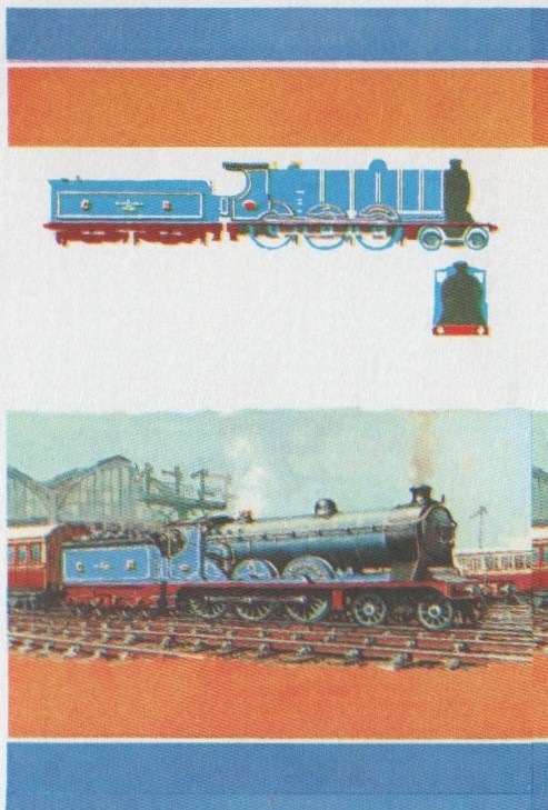Saint Vincent Grenadines Locomotives (2nd series) $3.00 All Colors Stage Progressive Color Proof Pair