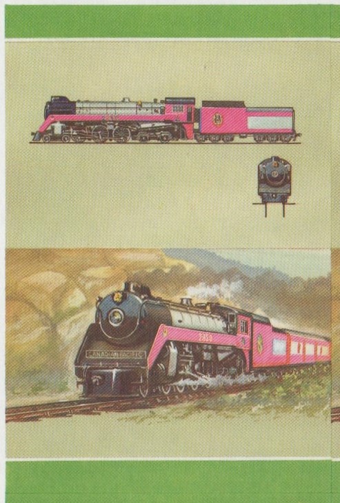 Saint Vincent Grenadines Locomotives (8th series) $1.50 All Colors Stage Progressive Color Proof Pair