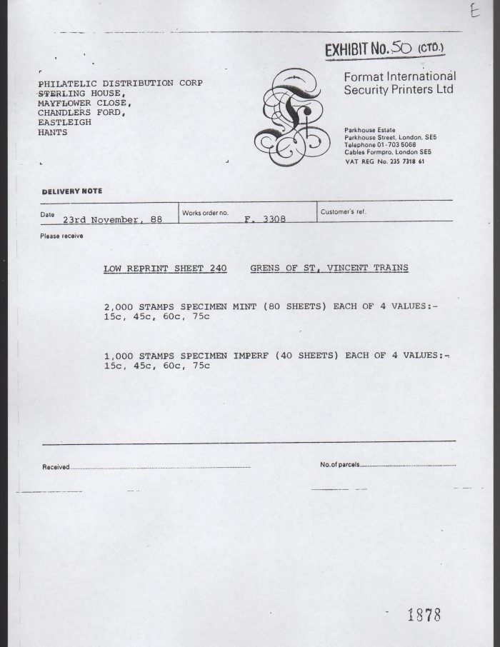 LOW reprint invoice example
