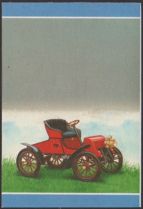 Funafuti 2nd Series 55c 1903 Cadillac Model A Automobile Stamp All Colors Stage Color Proof