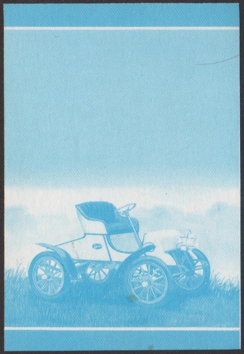 Funafuti 2nd Series 55c 1903 Cadillac Model A Automobile Stamp Blue Stage Color Proof