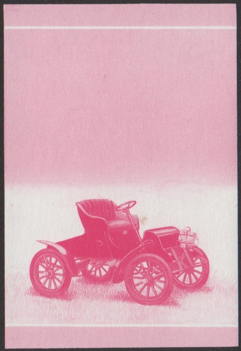 Funafuti 2nd Series 55c 1903 Cadillac Model A Automobile Stamp Red Stage Color Proof