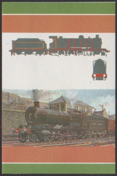 Funafuti 2nd Series 55c 1911 Class 8K 2-8-0 Locomotive Stamp All Colors Stage Color Proof
