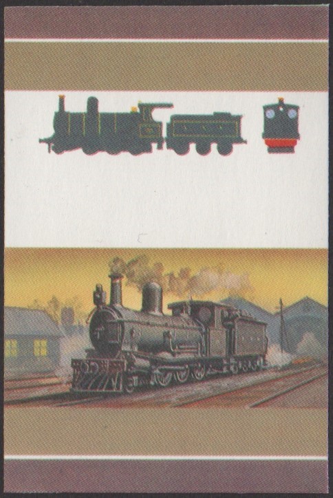 Funafuti 3rd Series 15c 1885 S.A.R. Class Y 2-6-0 Locomotive Stamp All Colors Stage Color Proof