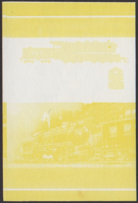 Funafuti 4th Series $1.50 1904 B&O Class DD-1 no. 2400 Old Maud 0-6-6-0 Locomotive Stamp Yellow Stage Color Proof