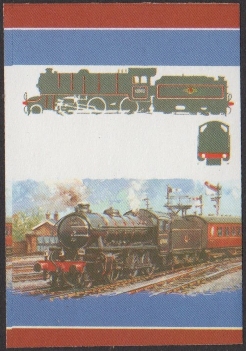 Funafuti 4th Series 60c 1949 Class K1 2-6-0 Locomotive Stamp All Colors Stage Color Proof
