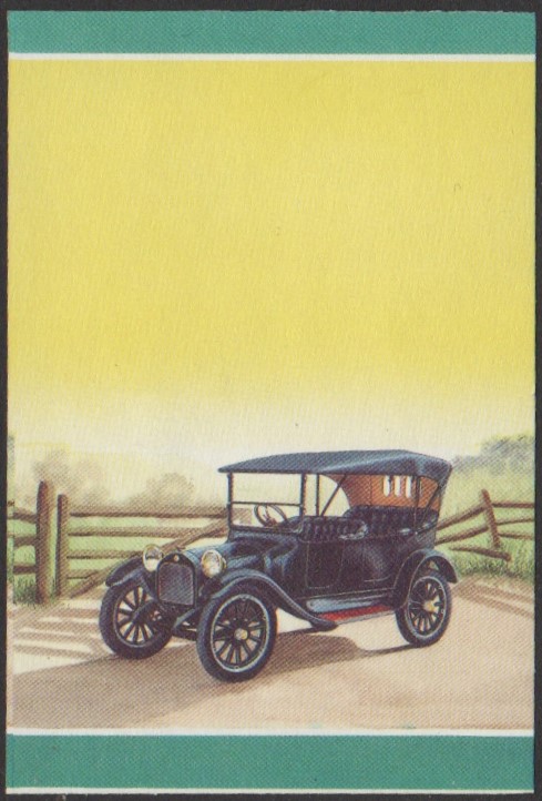 Nanumaga 2nd Series 10c 1915 Dodge 4 Cylinder Touring Car Automobile Stamp All Colors Stage Color Proof