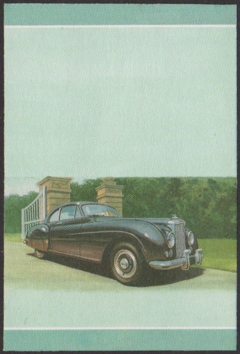 Nanumea 1st Series 50c 1952 Bentley Continental Automobile Stamp All Colors Stage Color Proof