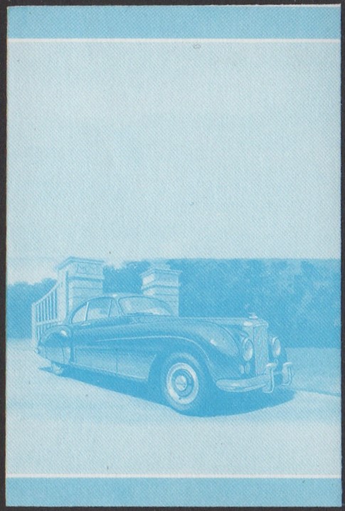 Nanumea 1st Series 50c 1952 Bentley Continental Automobile Stamp Blue Stage Color Proof