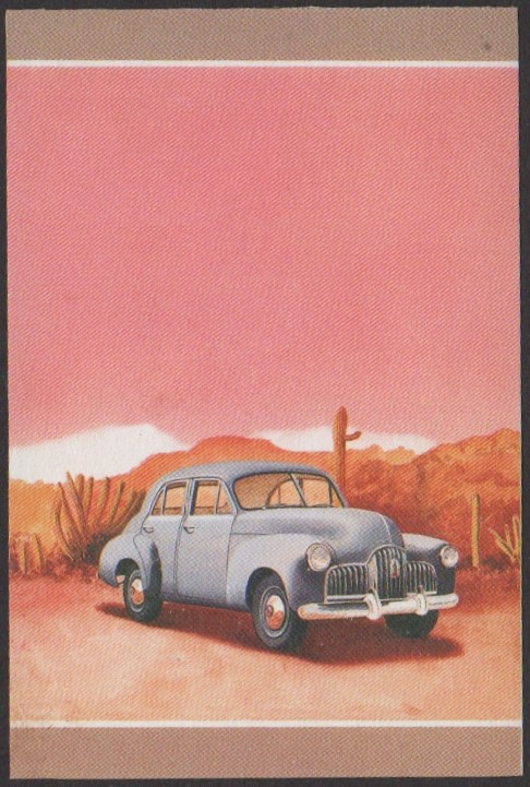 Nanumea 2nd Series 15c 1948 Holden FX 2.1 Litre Sedan Automobile Stamp All Colors Stage Color Proof