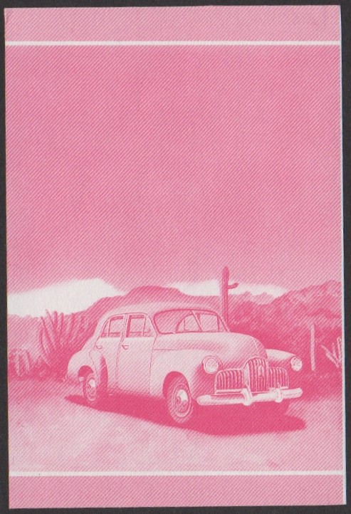 Nanumea 2nd Series 15c 1948 Holden FX 2.1 Litre Sedan Automobile Stamp Red Stage Color Proof