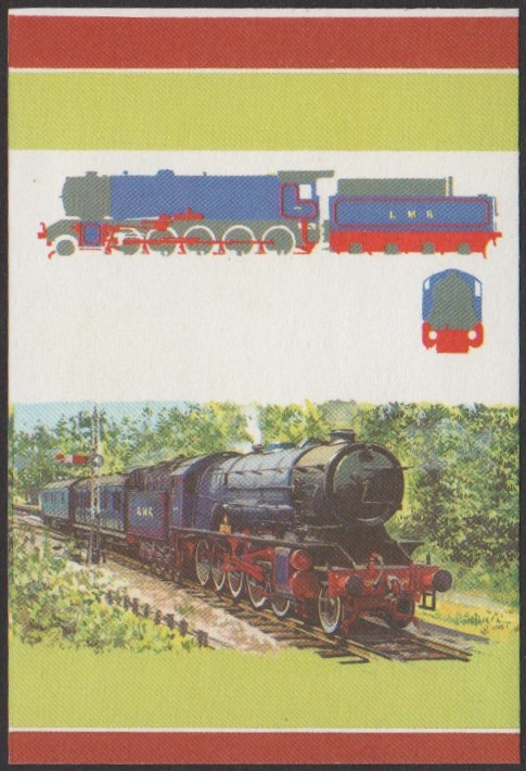 Niutao 2nd Series 10c 1943 Gordon Austerity Class 2-10-0 Locomotive Stamp All Colors Stage Color Proof