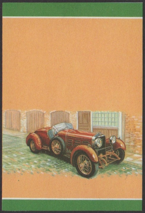 Nui 2nd Series 90c 1924 Hispano-Suiza H6 Boulogne Automobile Stamp All Colors Stage Color Proof