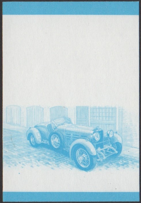 Nui 2nd Series 90c 1924 Hispano-Suiza H6 Boulogne Automobile Stamp Blue Stage Color Proof