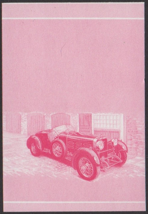 Nui 2nd Series 90c 1924 Hispano-Suiza H6 Boulogne Automobile Stamp Red Stage Color Proof