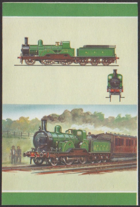 Nui 3rd Series 35c 1885 Tennant Class 1463 2-4-0 Locomotive Stamp All Colors Stage Color Proof