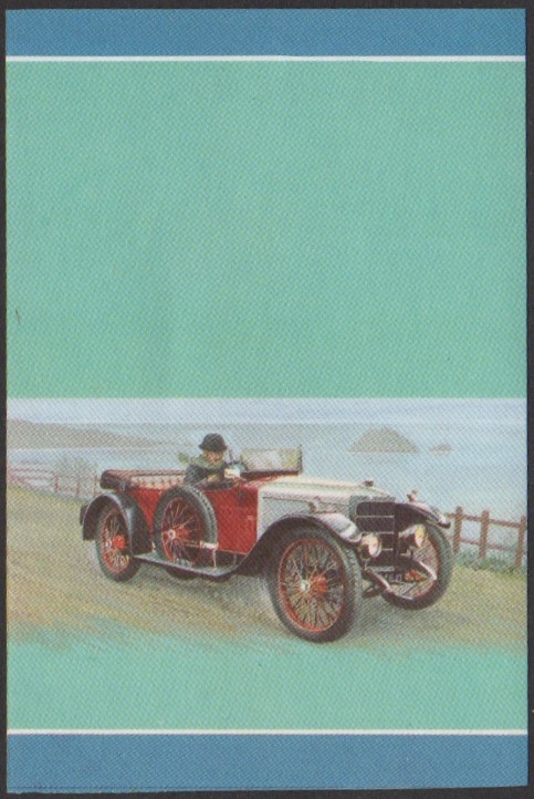 Nukufetau 2nd Series 10c 1911 Vauxhall Prince Henry Automobile Stamp All Colors Stage Color Proof