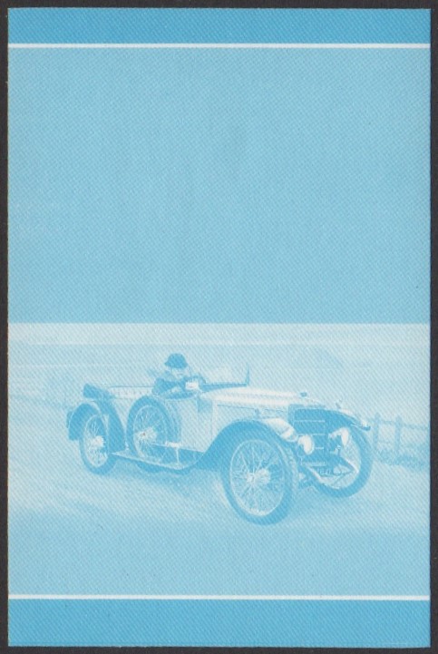 Nukufetau 2nd Series 10c 1911 Vauxhall Prince Henry Automobile Stamp Blue Stage Color Proof