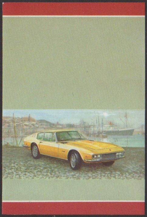 Nukufetau 2nd Series 50c 1967 Monteverdi Automobile Stamp All Colors Stage Color Proof